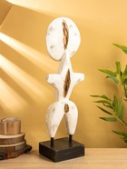 Сувенир на подставке «Человечек», 20×10×63 см, дерево, белый - фото 809049343