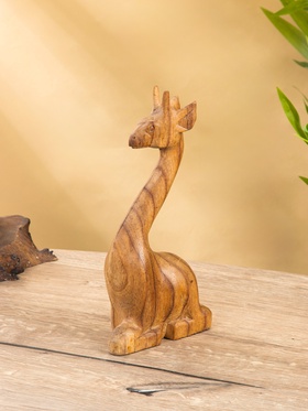 Фигура «Жирафик», 12×6×25 см, дерево пиннис, коричневая