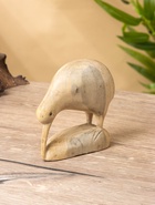 Сувенир «Птица Киви», 10×5×9 см, дерево суар, бежевый - фото 63119173