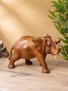 Сувенир «Слон», 33×16×22 см, дерево суар, коричневый - фото 63119179