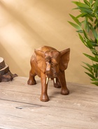 Сувенир «Слон», 33×16×22 см, дерево суар, коричневый - фото 63119180