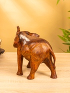 Сувенир «Слон», 33×16×22 см, дерево суар, тёмно-коричневый - фото 58036490