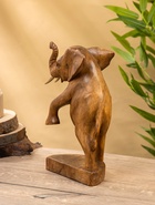 Сувенир «Слоненок», 18×10×27 см, дерево суар, коричневый - фото 63119194