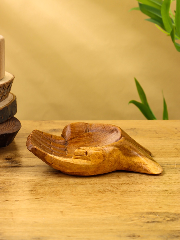 Сувенир «Ладони», 14×11×3 см, дерево суар, бежевый - Фото 1