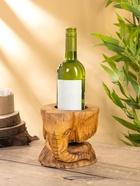 Подставка под бутылки «Голова слона», 15×15×17 см, дерево Пиннис, коричневая - фото 809303745