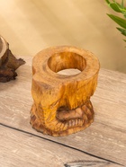 Подставка под бутылки «Голова слона», 15×15×17 см, дерево Пиннис, коричневая - фото 809303749