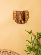 Панно «Голова слона», 32×15×22 см, дерево суар, бежевое - Фото 1