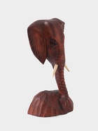Сувенир «Голова слона», 18×9×30 см, дерево суар, тёмно-коричневый  (артикул 10615552)  большой выбор товаров оптом и в розницу по низким ценам с доставкой