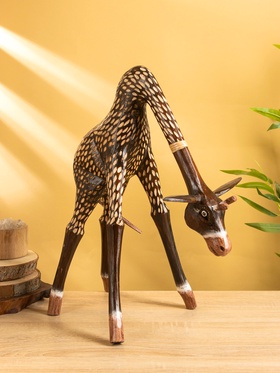 Сувенир «Жираф», 37×25×45 см, дерево, коричневый