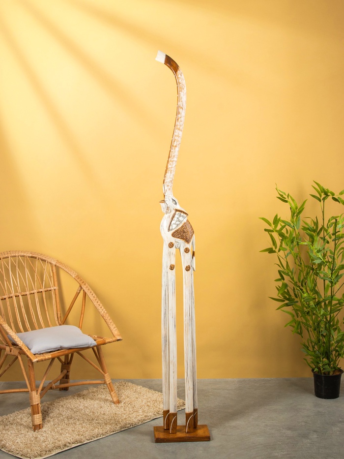 Сувенир «Слон», 28×17×200 см, дерево, белый