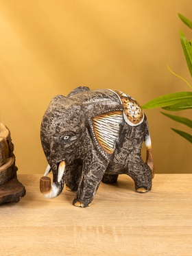 Набор сувенирный «Слоники», h=19 см, h=17 см, h=15 см, дерево, бежевый