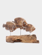 Сувенир интерьерный «Экзотические рыбки», 25×20×27 см, дерево - фото 809529016