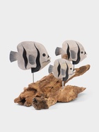 Сувенир интерьерный «Экзотические рыбки», 25×20×27 см, дерево 10615926