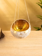 Подсвечник подвесной из кокоса, 12-15 см, золотисто-белый 10616063 - фото 16771717