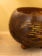 Подсвечник из кокоса, 15×15×13 см, коричневый 10616091 - фото 16792156
