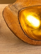 Чаша из кокоса, 15.5×21×7 см, коричнево-золотая - Фото 4