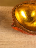 Чаша из кокоса, 19×22×10 см, красно-золотая - Фото 4