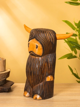 Сувенир «Бычок», 16×14×30 см, дерево
