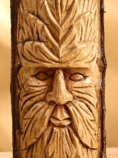 Фигура «Старец», 12×12×30 см, дерево джампинис