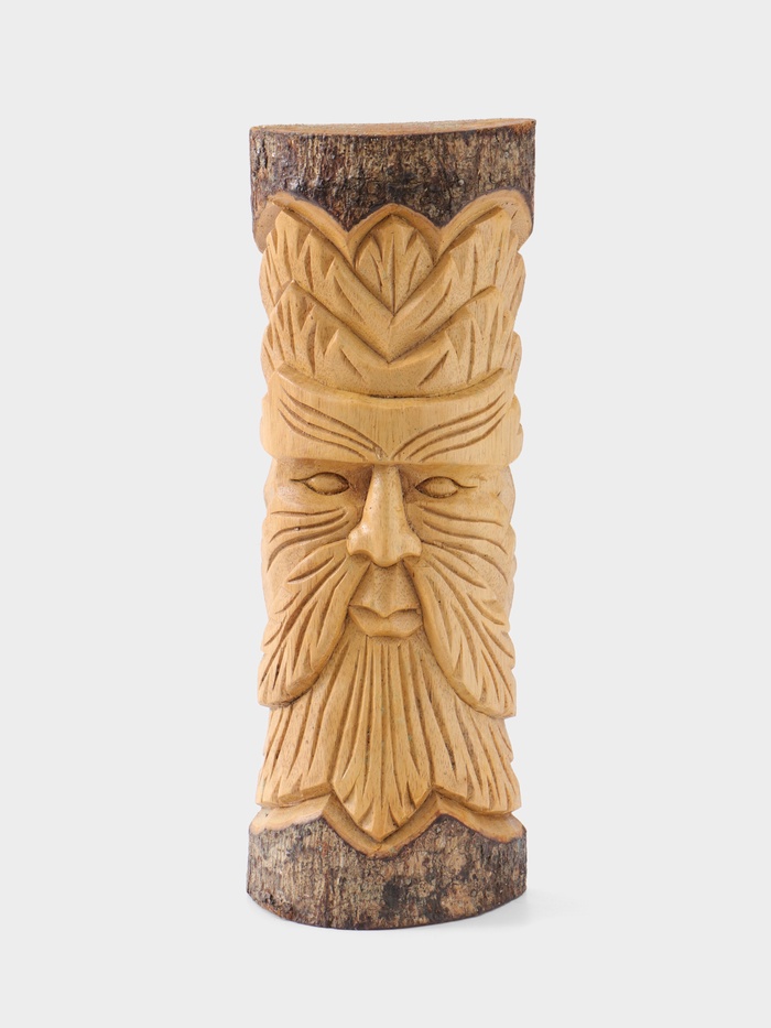 Маска сувенирная "Старец" дерево Джампинис 13х7х32 см - Фото 1