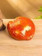 Чаша из кокоса, 24×22×10 см, красно-золотая - Фото 5