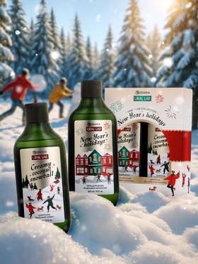 Подарочный набор новогодний New Year holidays: гель для душа и шампунь для волос 2×300 мл, URAL LAB