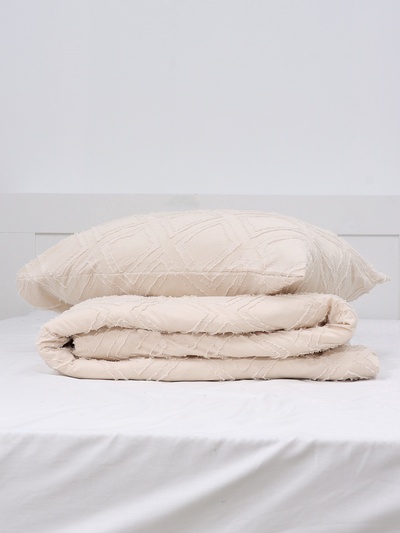 Постельное бельё евро LoveLife Tufting Ромб, микрофайбер