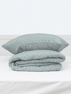 ПК LoveLife Tufting евро "Квадрат" 200*217см,50*70см-2шт, цв.зеленый, 110 г/м2 - Фото 2