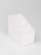 УЦЕНКА Органайзер для хранения WHITE, 3 секции, 14.5×9×13 см, белый - Фото 1