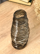 Ваза «Ванесса», полосы, 30×12 см, стекло, серая - Фото 6