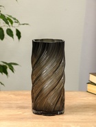 Ваза «Бриджит», 24×11 см, стекло, серая - Фото 1