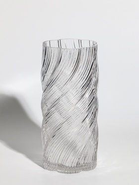 Ваза «Бриджит», 24.5×11 см, стекло, прозрачная