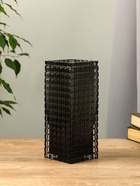 Ваза «Валери», кубики, 24.5×10 см, стекло, серая - Фото 1