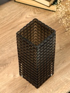 Ваза «Валери», кубики, 24.5×10 см, стекло, серая - Фото 5