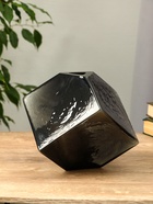 Ваза «Джуди», 21×21 см, стекло, чёрная - фото 45636589