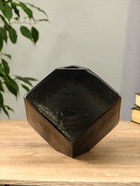 Ваза «Джуди», 21×21 см, стекло, чёрная - фото 45636590