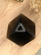 Ваза «Джуди», 21×21 см, стекло, чёрная - фото 45636594