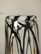 Ваза «Мэдисон», 29×12 см, стекло, прозрачно-чёрная - фото 809000775