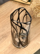 Ваза «Мэдисон», 29×12 см, стекло, прозрачно-чёрная - фото 809000776