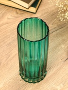 Ваза «Верена», 25.5×10 см, стекло, зелёная - Фото 4