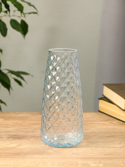 Ваза «Иви», 21.5×9.5×6.5 см, стекло, прозрачная