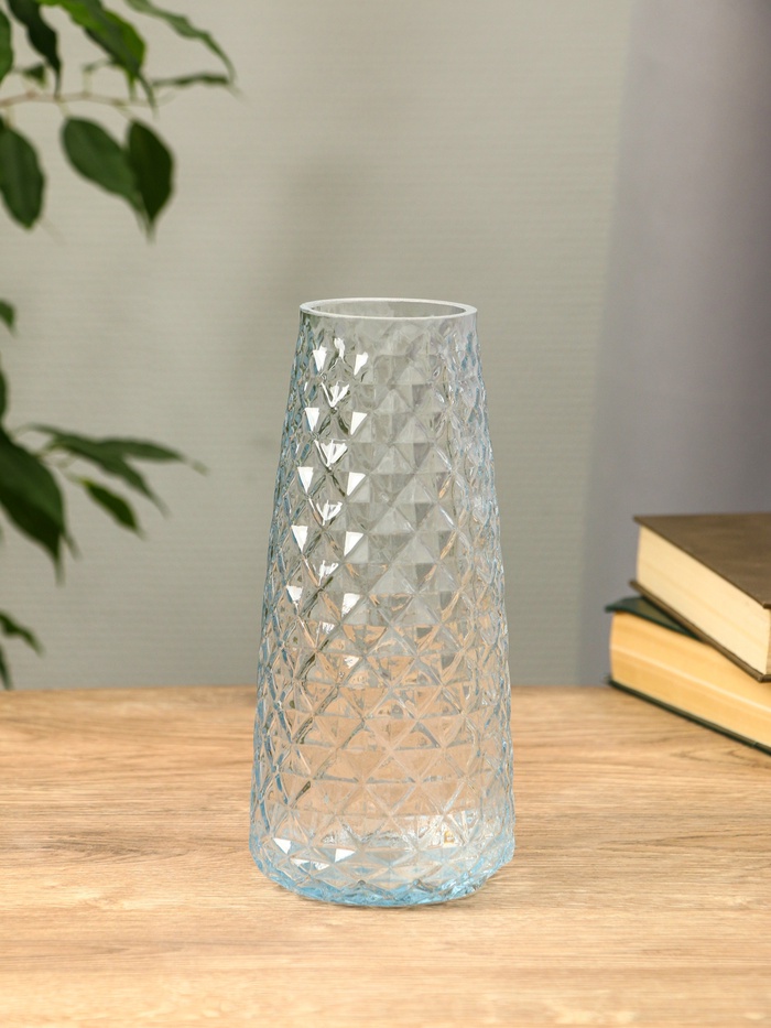 Ваза «Иви», 21.5×9.5×6.5 см, стекло, прозрачная - Фото 1