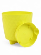 Горшок для цветов, с прикорневым поливом «Румба», 1.5 л, d=14 см, h=14.5 см, пластик, с поддоном, цвет лимон - Фото 4