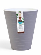 Кашпо для цветов «Валенсия», 2.8 л, d=17 см, h=20 см, пластик, цвет серый шёлк - Фото 9