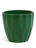 Кашпо для цветов «Флюте», 1.9 л, d=16 см, h=14.5 см, пластик, цвет малахит - Фото 1