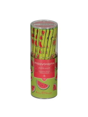 Карандаш чернографитный «HappyGraphix. Fresh & fruity. Арбуз», твёрдость НВ