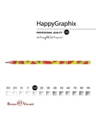 Карандаш чернографитный «HappyGraphix. Fresh & fruity. Арбуз», твёрдость НВ - фото 119821584