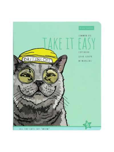 Тетрадь Альт «EASY LIFE.КОТЫ», 48 листов, в клетку, МИКС