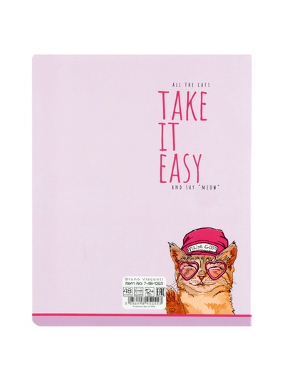 Тетрадь Альт «EASY LIFE.КОТЫ», 48 листов, в клетку, МИКС