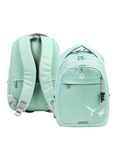 Рюкзак молодежный, эргономичная спинка, Grizzly 540, 40×29×20, отделение для ноутбука, мятный